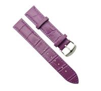 Chlikeyi Armband Herren- und Damenuhren mit Lederarmband 12/14/15/16/17/18/19/20/mm, lila, 16 mm