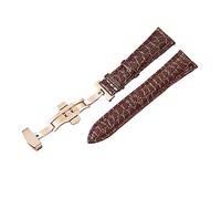 Chlikeyi Armband Soft Crocodile Texture Calf Echtes Leder 16-24 mm Damen Herren Uhrenzubehör Band