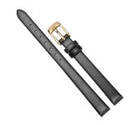 Chlikeyi Armband Universal Damen Kleines Lederarmband Schlankes Armband, Schwarzes Gold, 9 mm