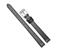 Chlikeyi Armband Universal Damen Kleines Lederarmband Schlankes Armband, Schwarzes Silber, 9 mm
