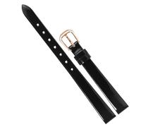 Chlikeyi Dünnes Uhrenarmband für Damen, echtes Leder, schmal, kleine Größe 6-18mm, mit roségoldener Dornschließe, Farbe 6, 11mm