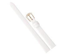 Chlikeyi Dünnes Uhrenarmband für Damen, echtes Leder, schmal, kleine Größe 6-18mm, mit roségoldener Dornschließe, Farbe 10, 12mm