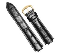 Chlikeyi Konvexes Uhrenarmband aus echtem Leder für Herren und Damen, Rindsleder-Uhrenkette, 14-22mm, Farbe 2, 16 mm