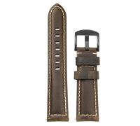 Chlikeyi Lederarmband, 18-26mm, Vintage-Ölwachs-Armband, Gras-Grün, 24mm