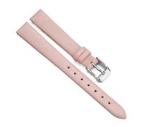 Chlikeyi Uhrarmband: Weiche, extra dünne Uhr aus genarbtem Kalbsleder mit schlichtem Lederarmband, Farbe 10, 12 mm