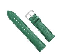 Chlikeyi Uhrenarmband aus echtem Kalbsleder, 12-22mm, Grün/Blau/Rot, für Herren/Damen, Uhrenarmband, Uhrenzubehör, Armband, Grün, 12 mm