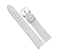 Chlikeyi Uhrenarmband Slim Uhrenarmband Damen Unisex Kalbsleder Echtleder Uhrenkette, Grausilber 1, 20 mm