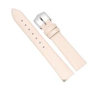 Chlikeyi Uhrenarmband Slim Uhrenarmband Damen Unisex Kalbsleder Echtleder Uhrenkette, Weißsilber 2, 20 mm