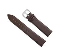 Chlikeyi Weiche Leder-Uhrenarmbänder 8-22mm für Herren-/Damen-Armband-Uhrenarmbänder, Dunkelbraun, 14 mm