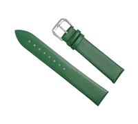 Chlikeyi Weiche Leder-Uhrenarmbänder 8-22mm für Herren-/Damen-Armband-Uhrenarmbänder, Grün, 16 mm