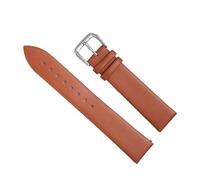 Chlikeyi Weiche Leder-Uhrenarmbänder 8-22mm für Herren-/Damen-Armband-Uhrenarmbänder, Hellbraun, 14 mm