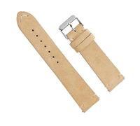 Chlikeyi Weiches Wildleder-Uhrenarmband, 18-22mm, Schwarz/Blau/Braun, Uhrenarmbänder, Edelstahl-Schnalle, Uhrenzubehör, Khaki, 22 mm