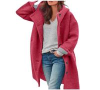 Chnnamzu Wollmantel Damen Wintermantel Herbst Winterjacke Trenchcoat Mit Kapuze Warm Damen Wolle Coat Elegant Wollmantel übergangsjacke Wolljacke Parka Mäntel Winterjacke