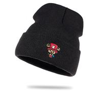 Chopper Icon - Wollmütze Straw Wintermütze Rollmütze Hat Beanie Mütze Seemannsmütze Unisex Piece, Farbe:Schwarz