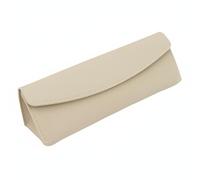 Chosertory Federmäppchen Stifteetui Stiftbox Schreibwarenetui Aufbewahrung Tasche aus Kunstleder mit Einhändigem Zugriff Und Geräumigem Innenraum für Schüler Lehrer Büroangestellte, Beige