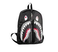 Chrees Hai-, Einzigartiges Graffiti-Muster, Robuste Oxford-Büchertasche mit Verstellbaren Riemen und Mehreren Taschen, für Schule, Reisen, Fitnessstudio, Wandern, Weihnachten, (#1)