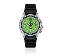 CHRIS BENZ DEEP 500M Automatic Taucheruhr mit Kautschukband, Seegrasgrün