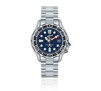 CHRIS BENZ DEEP 500M Automatic Taucheruhr mit Metallband, Tiefseeblau