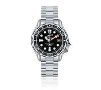 CHRIS BENZ DEEP 500M Automatic Taucheruhr mit Metallband, Tintenfischschwarz