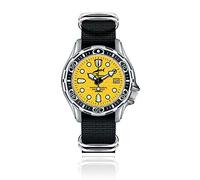 CHRIS BENZ DEEP 500M Automatic Taucheruhr mit Zulu Ballistic Nylonband, Doktorfischgelb