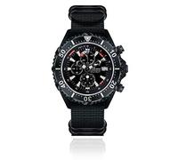 CHRIS BENZ Depthmeter Chronograph 300M Black Edition Taucheruhr, Tintenfischschwarz