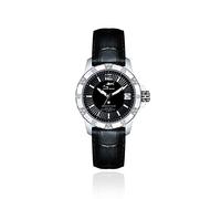 CHRIS BENZ Diamond Diver 200M Damentaucheruhr Black Haven mit schwarzem Lederband