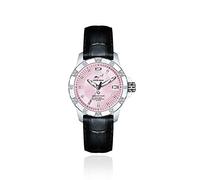 CHRIS BENZ Diamond Diver 200M Damentaucheruhr Pearl Harbour mit schwarzem Lederband