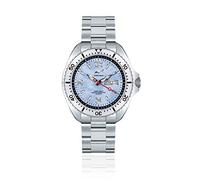 CHRIS BENZ ONE Man 200M Taucheruhr mit Metallband, Karibikblau