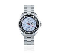 CHRIS BENZ ONE Man 200M Taucheruhr mit Metallband, Karibikblau