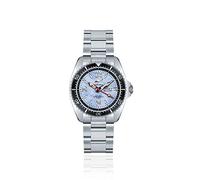 CHRIS BENZ ONE Medium 200M Taucheruhr mit Metallband, Karibikblau, schwarze Lünette