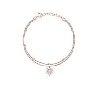 CHRIST Damen-Armband 925er Silber, recycelt Zirkonia One Size Roségold 89085624