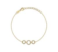 CHRIST Damen-Armband 925er Silber, recycelt Zirkonia One Size Gold 89086981