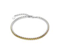 CHRIST Damen-Armband 925er Silber, recycelt Zirkonia One Size, Gelb, Silber 32029640