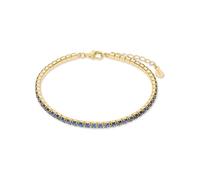 CHRIST Damen-Armband 925er Silber, recycelt Zirkonia One Size, Blau, Gelbgold 32029640