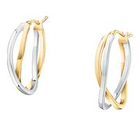 CHRIST Creolen 375er Gelbgold, Weißgold One Size Damen