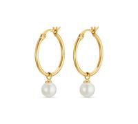 CHRIST CHRIST Pearls Damen-Creolen 375er Gelbgold ' ' goldgelb, Größe One Size, 5202481 Goldgelb One Size