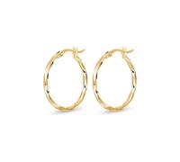 CHRIST - Creole 375er Gelbgold Ohrringe Damen