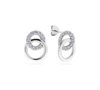 CHRIST Damen-Ohrhänger 925er Silber, recycelt Zirkonia One Size, Silber 32029713