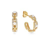 CHRIST Creolen 925er Silber, recycelt gold Damen