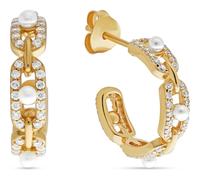 CHRIST Creolen 925er Silber, recycelt gold Damen