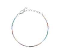 CHRIST Damen-Armband 925er Silber, recycelt Zirkonia One Size, Mehrfarbig 32027307