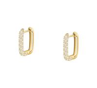 CHRIST Damen-Creolen 925er Silber, recycelt Zirkonia One Size 89080771