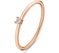 CHRIST Damen-Damenring 1 Diamant 50, Roségold 32017650