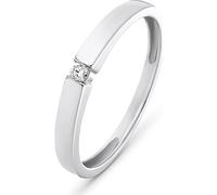 CHRIST Damen-Damenring 1 Diamant 52, Weißgold 32017723