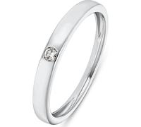 CHRIST Damen-Damenring 1 Diamant 54, Weißgold 32017722