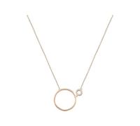 CHRIST Damen-Kette 925er Silber, recycelt Zirkonia One Size, Roségold 32027298