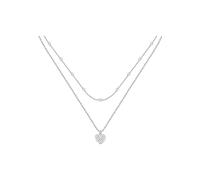 CHRIST Damen-Kette 925er Silber, recycelt Zirkonia One Size Silber 89085667