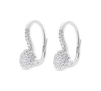 CHRIST Damen-Ohrhänger 2 Diamant One Size, Weißgold 32030701