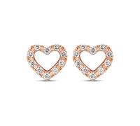 CHRIST Damen-Ohrstecker 375er Roségold 20 Diamant One Size 87735214