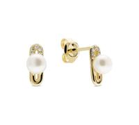 CHRIST Damen-Ohrstecker 585er Gelbgold 2 Süßwasserperle One Size 89206608